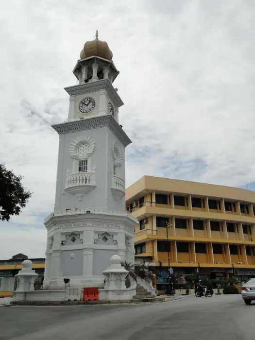 Framed Print : Jubilee Clock Tower, City Streets, George Town, Penang, Malaysia Framed Print : Jubilee Clock Tower, City Streets, George Town, Penang, Malaysia