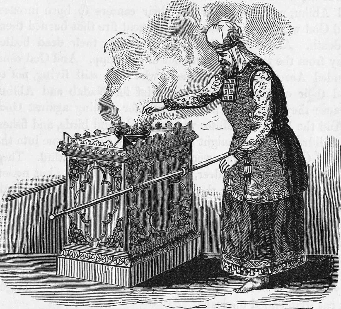 Framed Print : Judaic Priest Burning Incense Framed Print : Judaic Priest Burning Incense