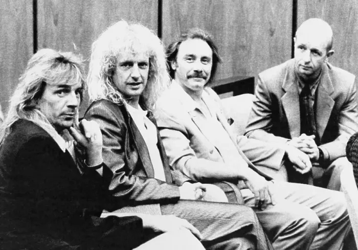 Framed Print : Judas Priest Members in Court Framed Print : Judas Priest Members in Court
