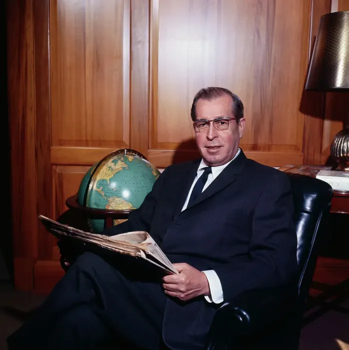 Framed Print : Judge Clement Haynsworth Sitting at His Desk Framed Print : Judge Clement Haynsworth Sitting at His Desk