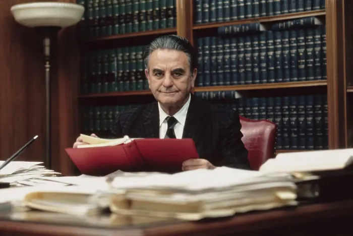 Framed Print : Judge John Sirica in His Office Framed Print : Judge John Sirica in His Office