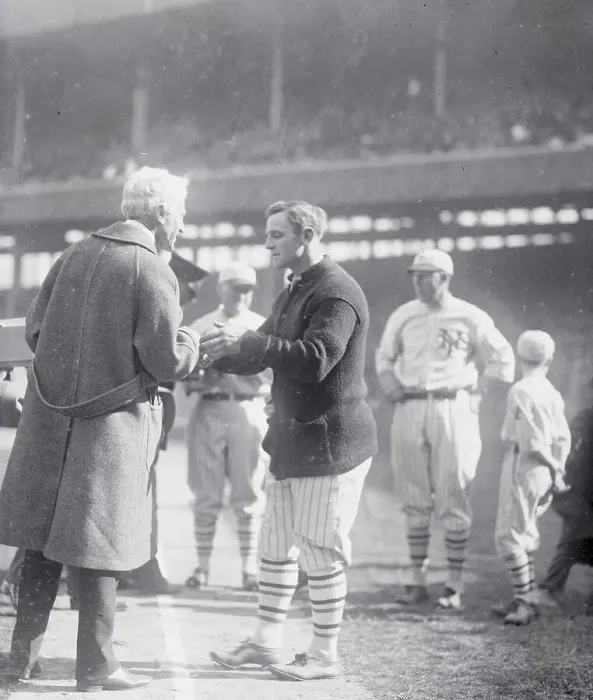 Framed Print : Judge Landis Giving out Rings at Polo Grounds Opening Game Framed Print : Judge Landis Giving out Rings at Polo Grounds Opening Game