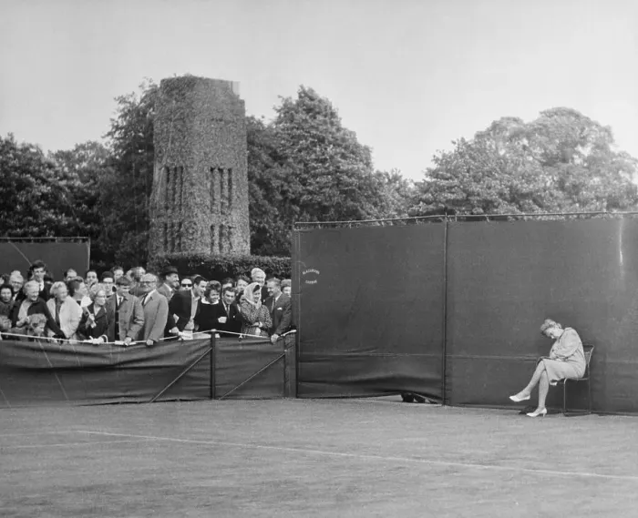 Framed Print : Judge Sleeping at Wimbledon Match Framed Print : Judge Sleeping at Wimbledon Match