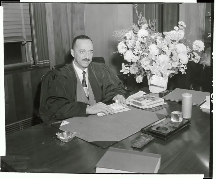 Framed Print : Judge William Hastie at His Desk Framed Print : Judge William Hastie at His Desk