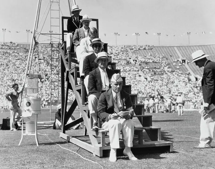 Framed Print : Judges At 1932 Olympic Games Framed Print : Judges At 1932 Olympic Games
