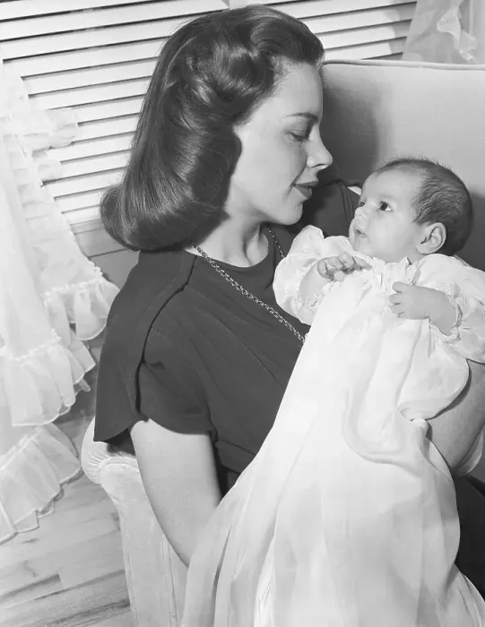 Framed Print : Judy Garland Holding Liza Minnelli as a Baby Framed Print : Judy Garland Holding Liza Minnelli as a Baby
