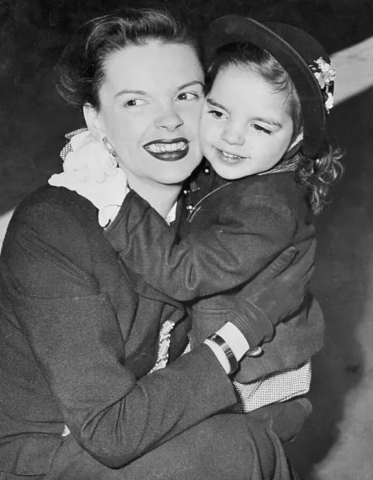 Framed Print : Judy Garland Being Hugged by Her Daughter Liza Framed Print : Judy Garland Being Hugged by Her Daughter Liza