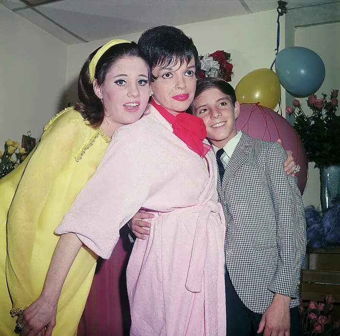 Framed Print : Judy Garland with Kids after Performance Framed Print : Judy Garland with Kids after Performance