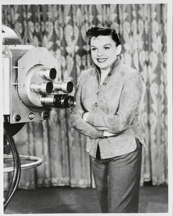 Framed Print : Judy Garland Preparing for Television Debut Framed Print : Judy Garland Preparing for Television Debut