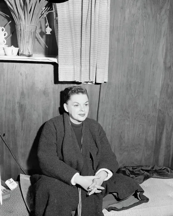 Framed Print : Judy Garland Seated with Hands Folded Framed Print : Judy Garland Seated with Hands Folded