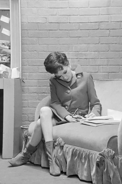 Framed Print : Judy Garland Sitting on Sofa Framed Print : Judy Garland Sitting on Sofa