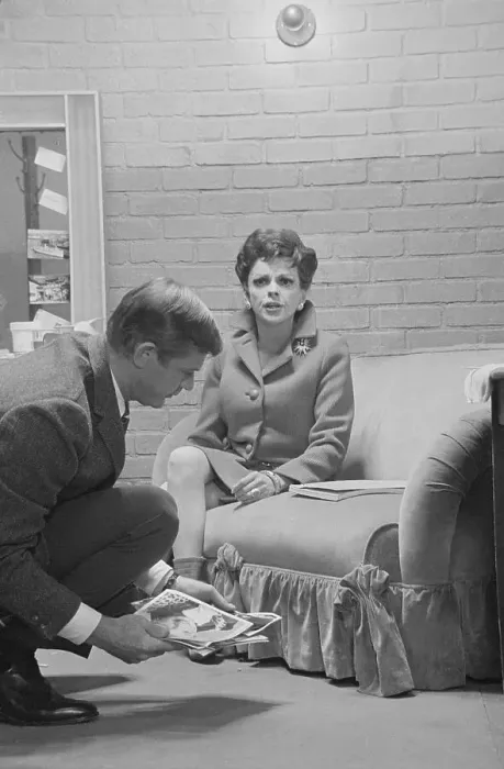 Framed Print : Judy Garland Sitting on Sofa Framed Print : Judy Garland Sitting on Sofa