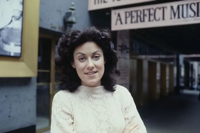 Framed Print : Judy Kaye. American actress Judy Kaye posed outside a theatre in New York, April 27th 1978 Framed Print : Judy Kaye. American actress Judy Kaye posed outside a theatre in New York, April 27th 1978