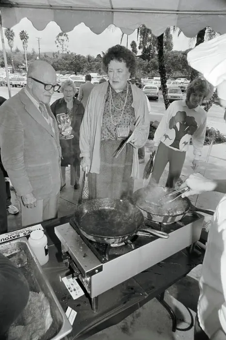 Framed Print : Julia Child and Husband Attending Festival Framed Print : Julia Child and Husband Attending Festival