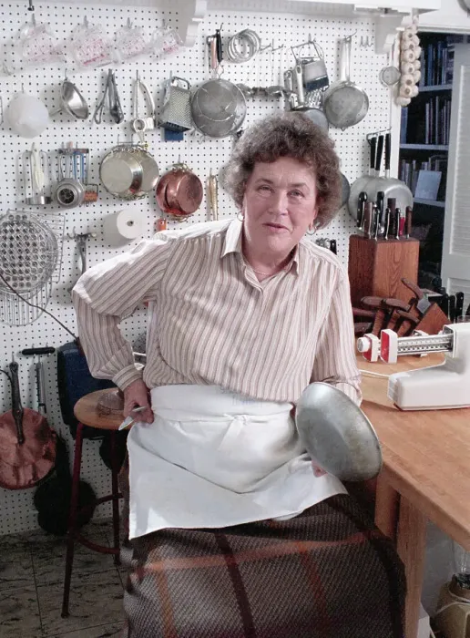 Framed Print : Julia Child in Kitchen Framed Print : Julia Child in Kitchen