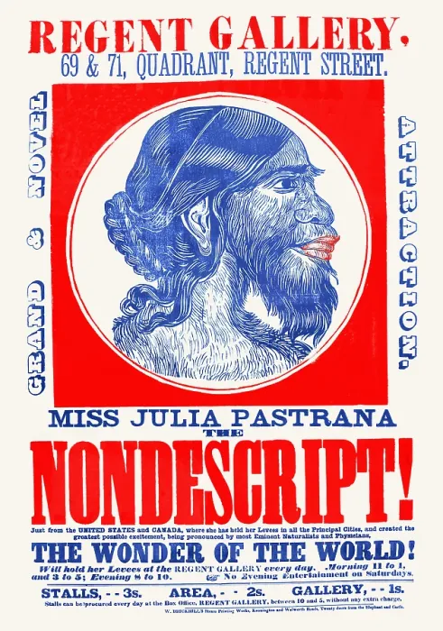 Framed Print : Julia Pastrana, 'The Nondescript