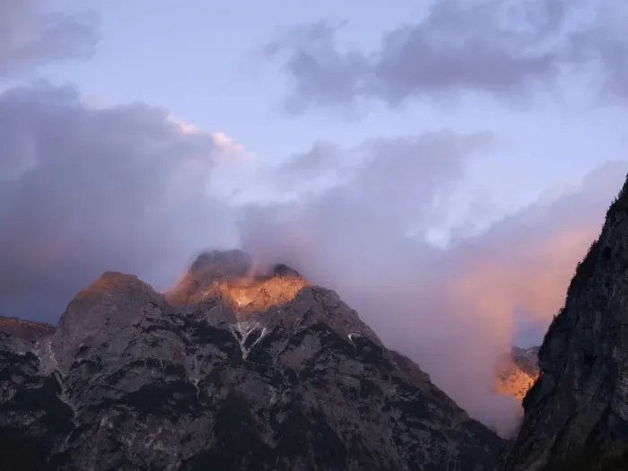 Framed Print : Julian Alps at dusk near Bovec, Triglav National Park, Slovenia, Europe Framed Print : Julian Alps at dusk near Bovec, Triglav National Park, Slovenia, Europe
