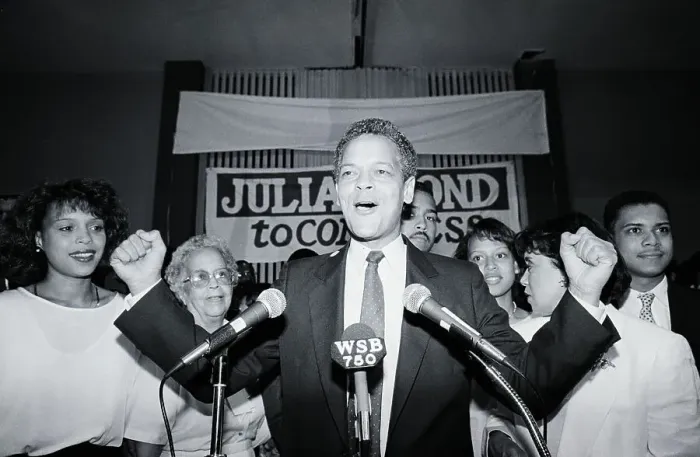 Framed Print : Julian Bond At Microphone, Happy; Smilin Framed Print : Julian Bond At Microphone, Happy; Smilin