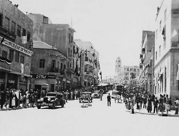 Julians Way (later King David Street) in Jerusalem, circa 1930