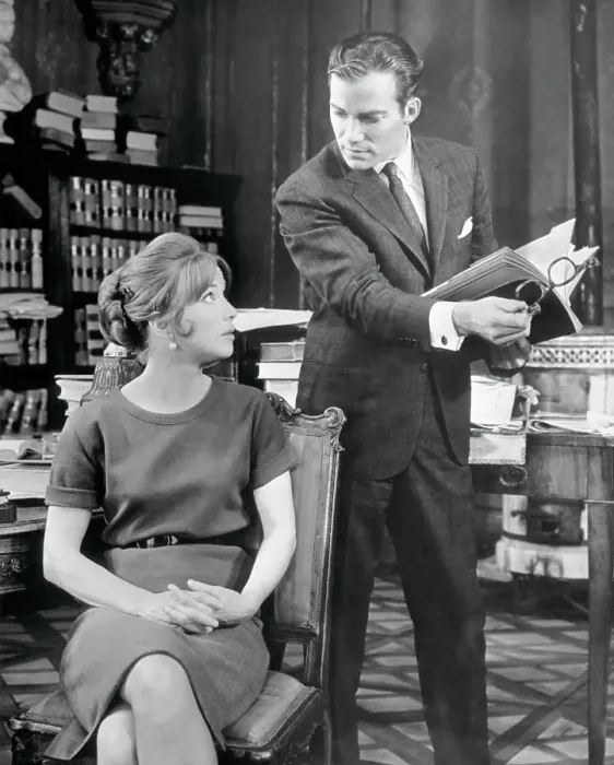 Framed Print : Julie Harris and William Shatner in A Shot in the Dark Framed Print : Julie Harris and William Shatner in A Shot in the Dark