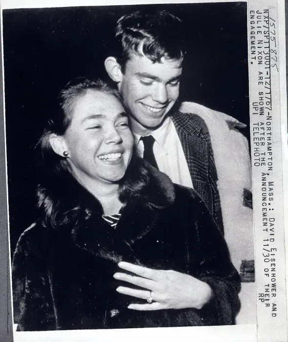 Framed Print : Julie Nixon and Fiance David Eisenhower Framed Print : Julie Nixon and Fiance David Eisenhower