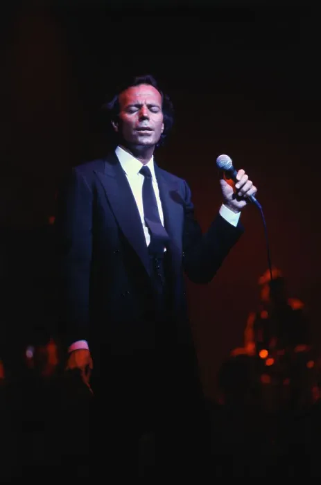 Framed Print : Julio Iglesias Performing on Stage Framed Print : Julio Iglesias Performing on Stage