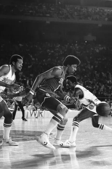 Framed Print : Julius Erving Losing Ball During Game Framed Print : Julius Erving Losing Ball During Game