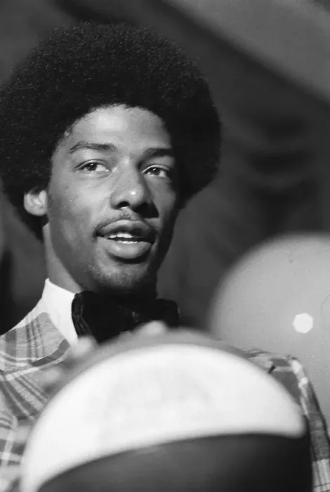 Framed Print : Julius Erving at Press Conference Framed Print : Julius Erving at Press Conference