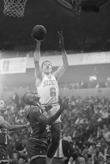 Framed Print : Julius Erving Shooting the Basketball Framed Print : Julius Erving Shooting the Basketball