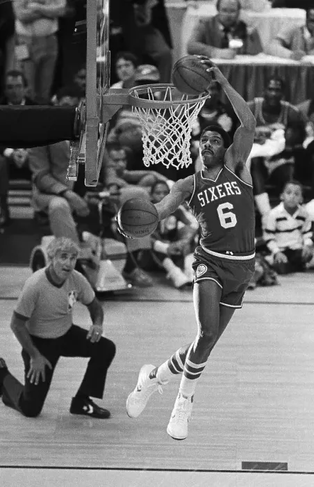 Framed Print : Julius Erving Trying Trick Shooting Framed Print : Julius Erving Trying Trick Shooting