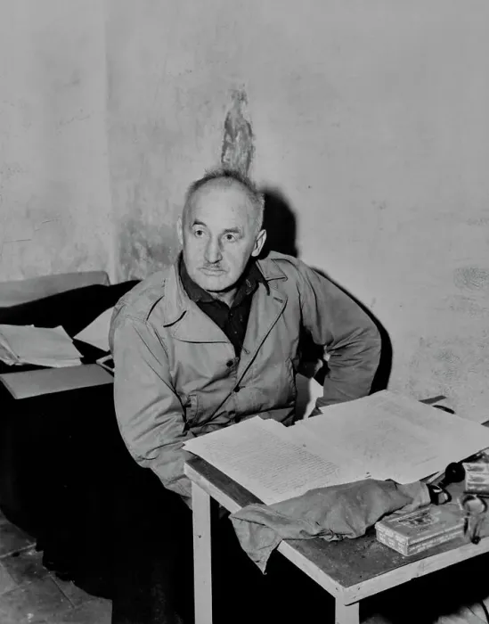 Framed Print : Julius Streicher In Prison Cell Framed Print : Julius Streicher In Prison Cell