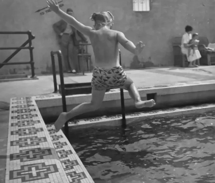 Framed Print : Jumping In The Pool Framed Print : Jumping In The Pool