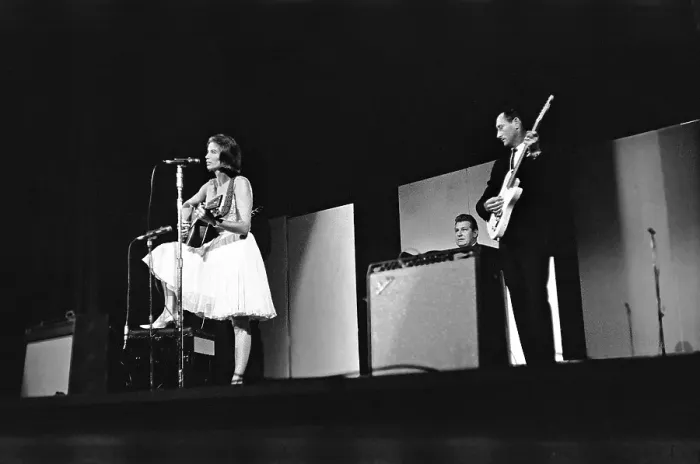 Framed Print : June Carter At The New York Folk Festival