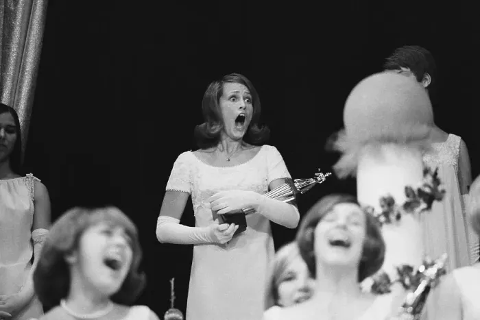 Framed Print : Junior Miss Pageant Winner Gasping in Surprise Framed Print : Junior Miss Pageant Winner Gasping in Surprise