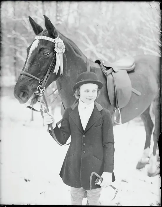 Framed Print : Junior Riding Champion Posing with Horse Framed Print : Junior Riding Champion Posing with Horse