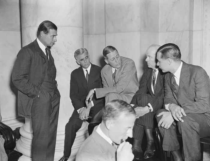 Framed Print : Junius S. Morgan with Legal Team Framed Print : Junius S. Morgan with Legal Team