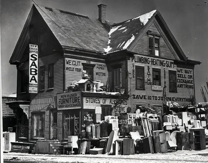 Framed Print : Junk Shop Specializing In Plumbing Framed Print : Junk Shop Specializing In Plumbing