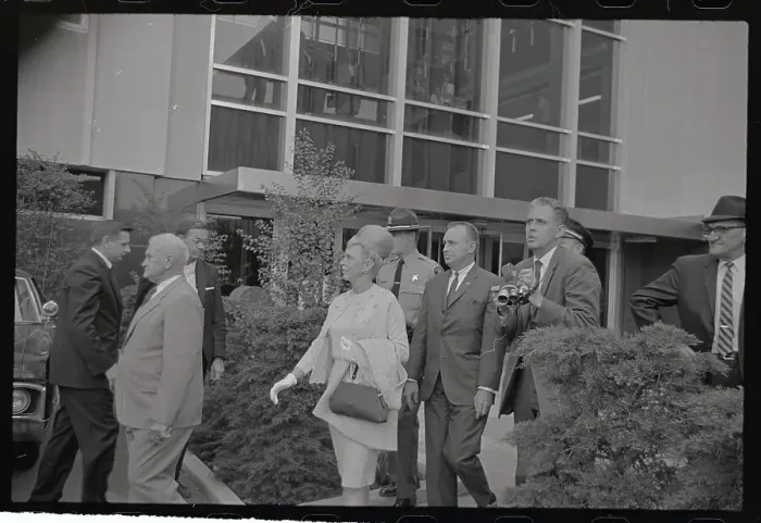 Framed Print : Jurors Walking from Richard Speck Trial Framed Print : Jurors Walking from Richard Speck Trial