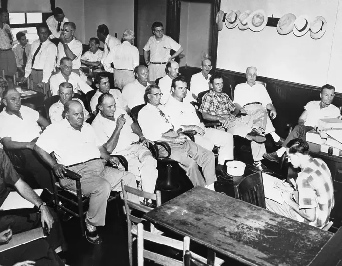 Framed Print : Jury for the Emmett Till Trial Framed Print : Jury for the Emmett Till Trial