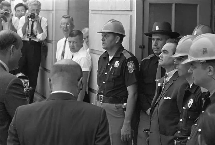 Framed Print : Justice Department Confronting George Wallace Framed Print : Justice Department Confronting George Wallace