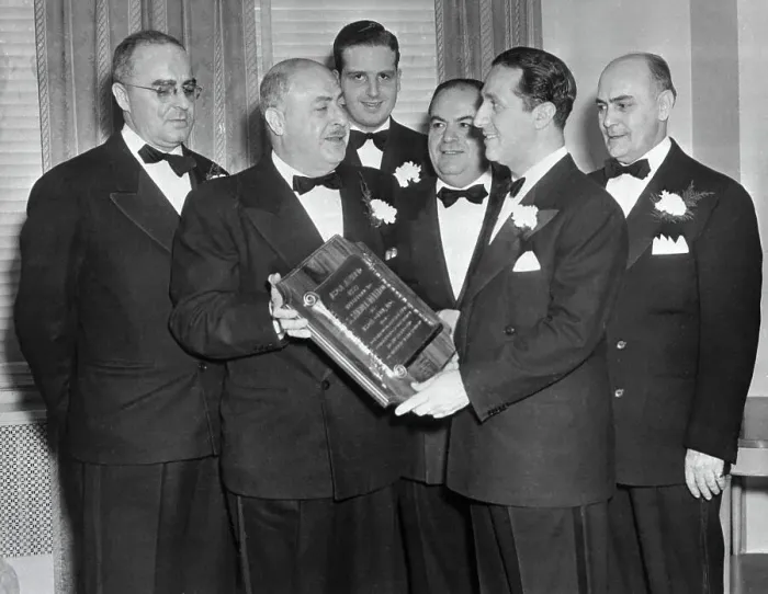 Framed Print : Justice Samuel DiFalco Being Awarded at the Civic American Club Framed Print : Justice Samuel DiFalco Being Awarded at the Civic American Club
