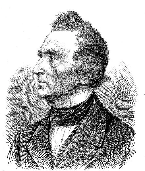 Justus Freiherr von Liebig, 1803 to 1873, German chemist who made significant contributions to agricultural and biological chemistry, considered the founder of organic chemistry, Germany, Historical