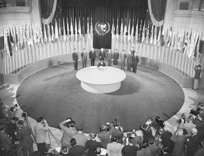 Framed Print : K. V. Wellington Koo Attending United Nations Meeting Framed Print : K. V. Wellington Koo Attending United Nations Meeting