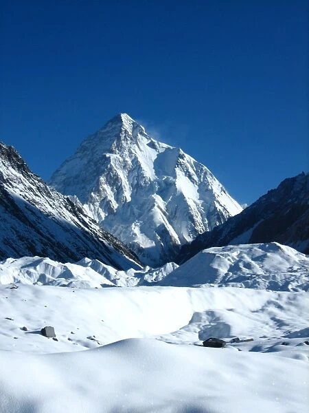 K2 mountain from Concordia in Karakoram Range