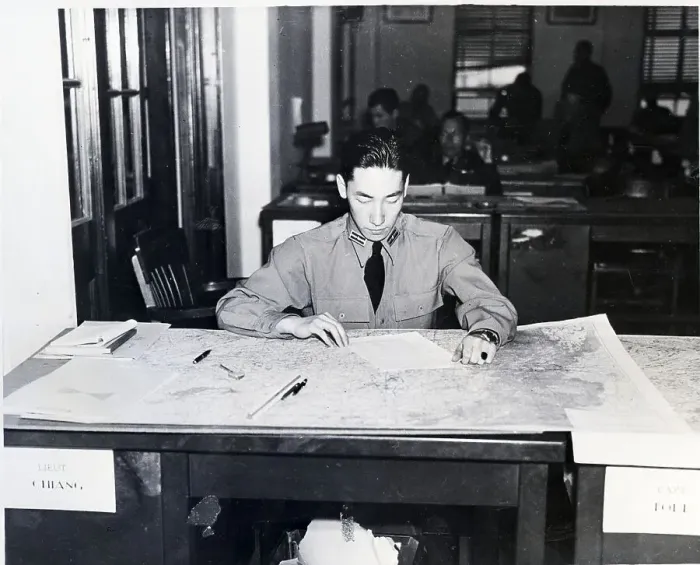 Framed Print : Kai-Shek'S Son At Desk At Us School Framed Print : Kai-Shek'S Son At Desk At Us School