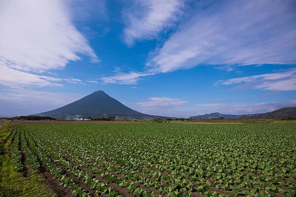 Kaimondake volcano in Ibusuki, Southern kyushu, Japan