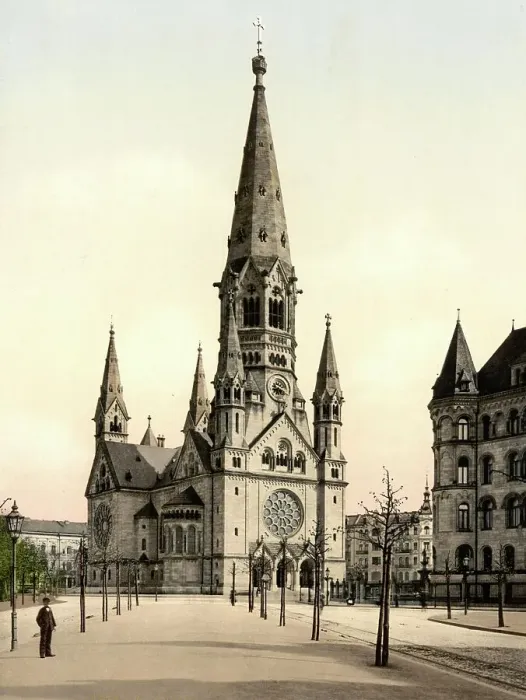 Framed Print : The Kaiser Wilhelm Monument in Berlin, Germany, Historic, digitally restored reproduction of a photochromic print from the 1890s Framed Print : The Kaiser Wilhelm Monument in Berlin, Germany, Historic, digitally restored reproduction of a photochromic print from the 1890s