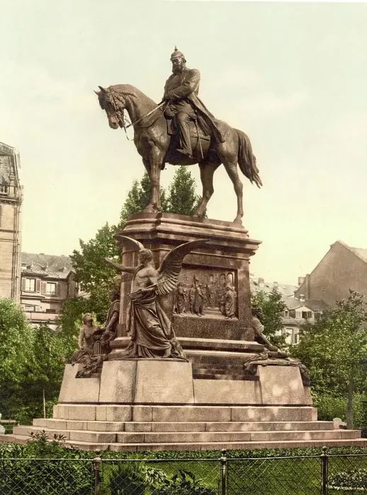 Framed Print : The Kaiser Wilhelm Monument in Frankfurt, Hesse, Germany, Historic, digitally restored reproduction of a photochromic print from the 1890s Framed Print : The Kaiser Wilhelm Monument in Frankfurt, Hesse, Germany, Historic, digitally restored reproduction of a photochromic print from the 1890s