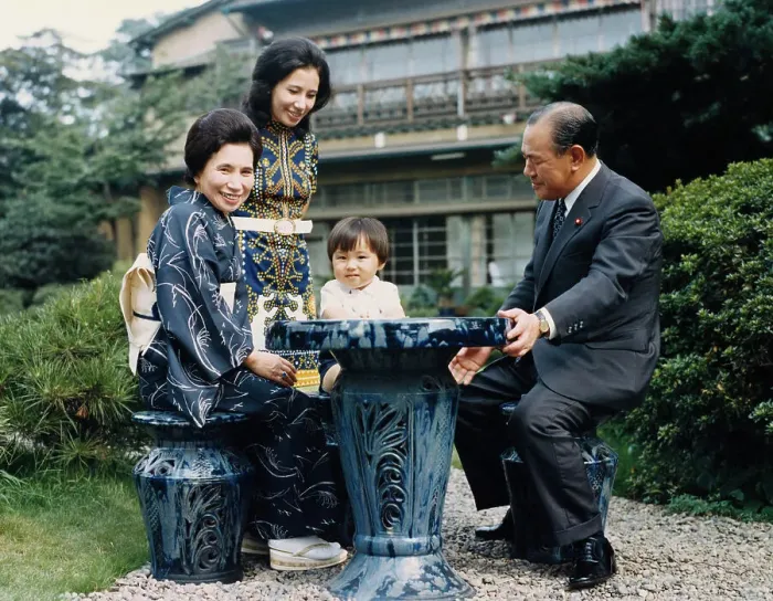 Framed Print : Kakuei Tanaka with His Family Framed Print : Kakuei Tanaka with His Family