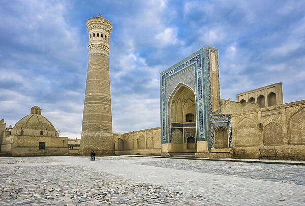 Kalon mosque and minaret in Bukhara, Central Asia